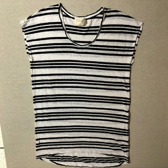 ALICE + OLIVIA Striped Slub-knit Tunic Sz MEUC! - Picture 1 of 8